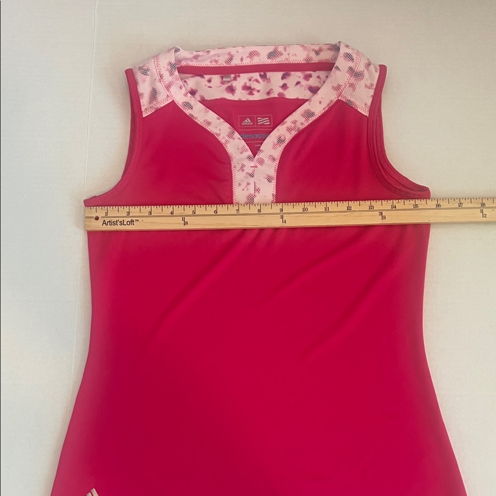 Adidas Pink Tank Top with White Accents - Picture 8 of 8